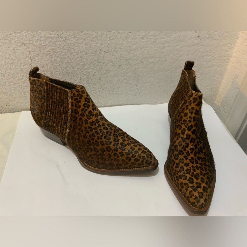 New Buttero Women’s ankle Boots Size 40 Booties Leopard pony hair Italy